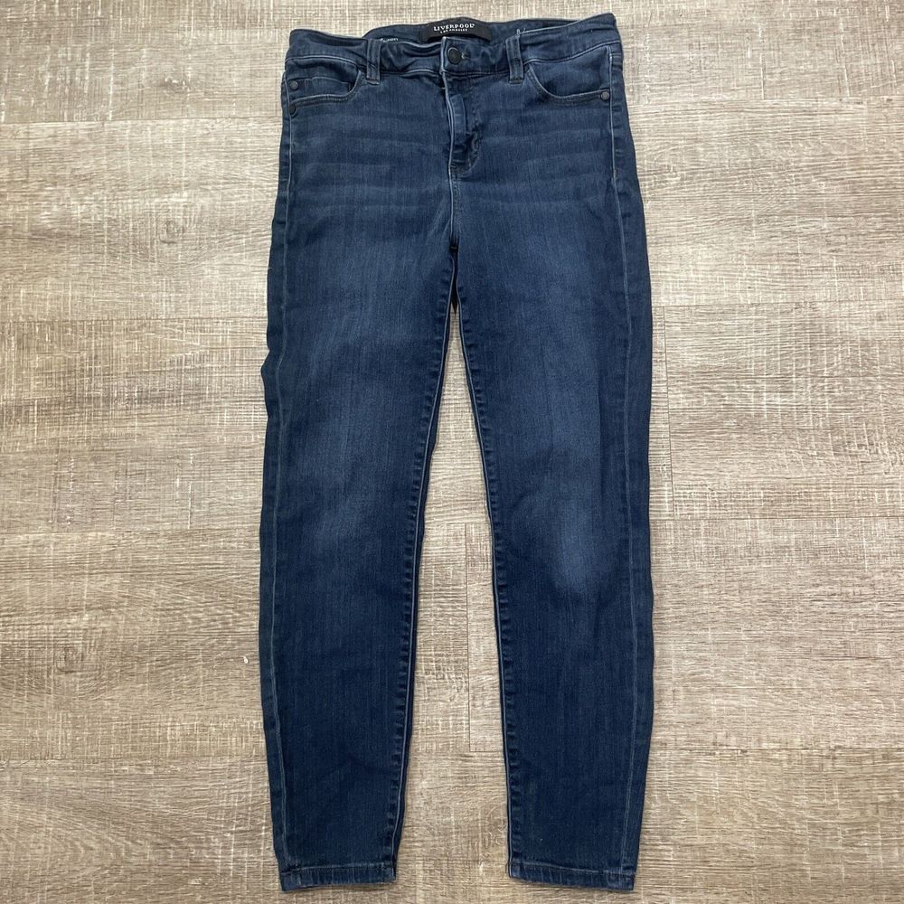 Liverpool Los Angeles Womens The Ankle Skinny Jeans Size 8/29 Blue Stretch